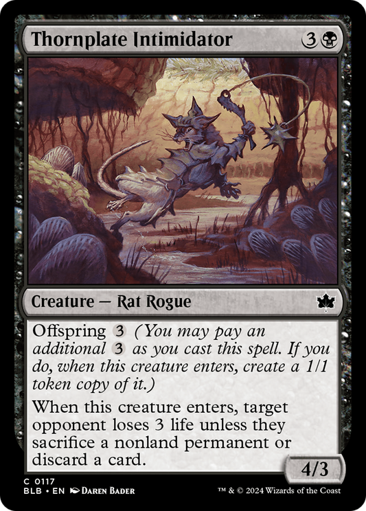 Thornplate Intimidator (BLB-117) (Foil)