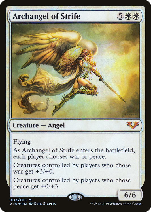 Archangel of Strife (V15-003) (Foil)