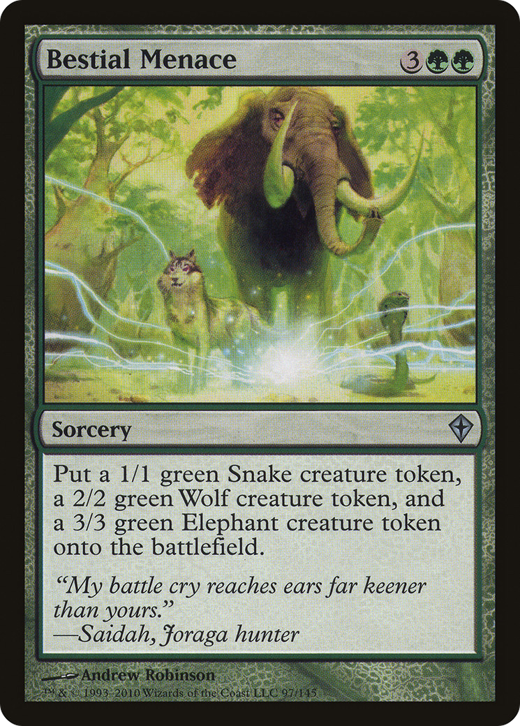 Bestial Menace (WWK-097) (Foil)
