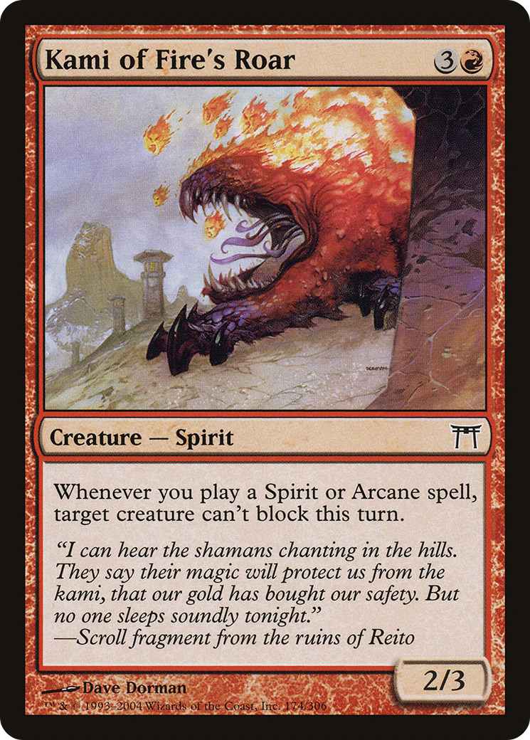 Kami of Fire's Roar (CHK-174)