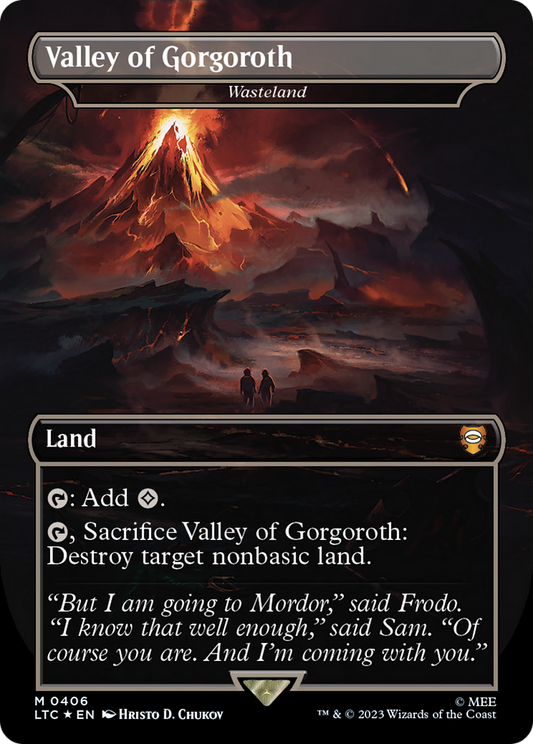 Valley of Gorgoroth / Wasteland (LTC-406) (Borderless) (Surge Foil)