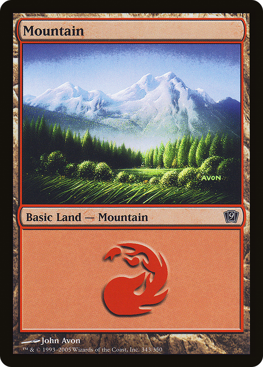 Mountain (9ED-343★) (Foil)