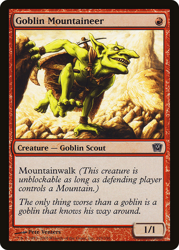Goblin Mountaineer (9ED-193★) (Foil)