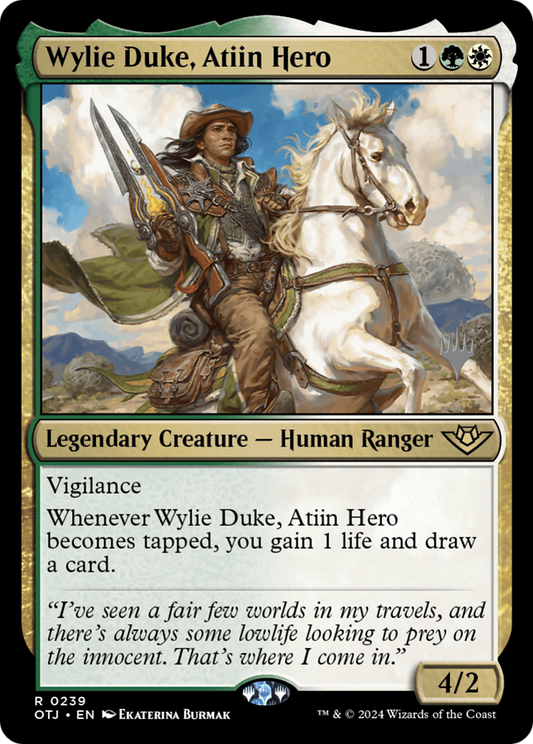 Wylie Duke, Atiin Hero (PPOTJ-239P) (Foil)