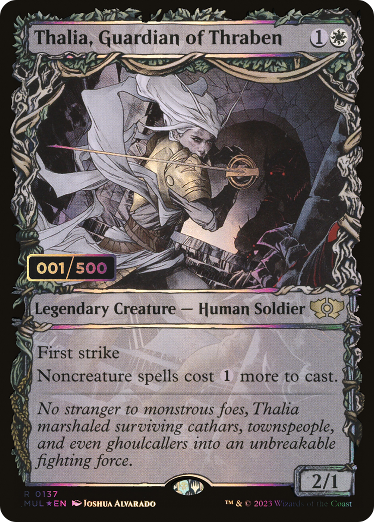 Thalia, Guardian of Thraben (MUL-137Z) (Showcase) (Foil) (Serialized)