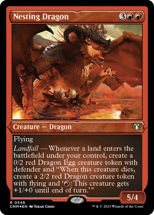 Nesting Dragon (CMM-546) (Etched Foil)