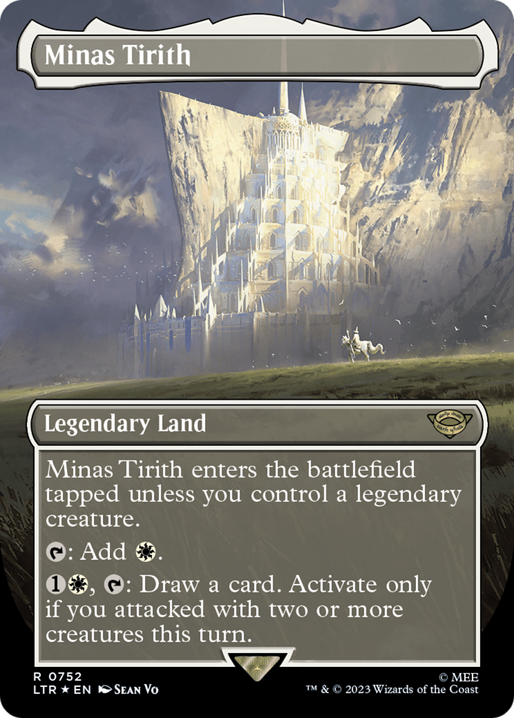 Minas Tirith (LTR-752) (Borderless) (Surge Foil)