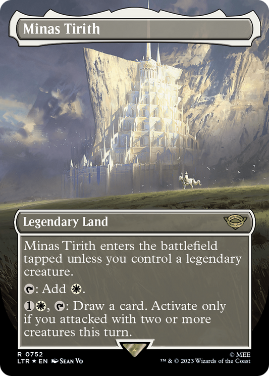 Minas Tirith (LTR-752) (Borderless) (Surge Foil)