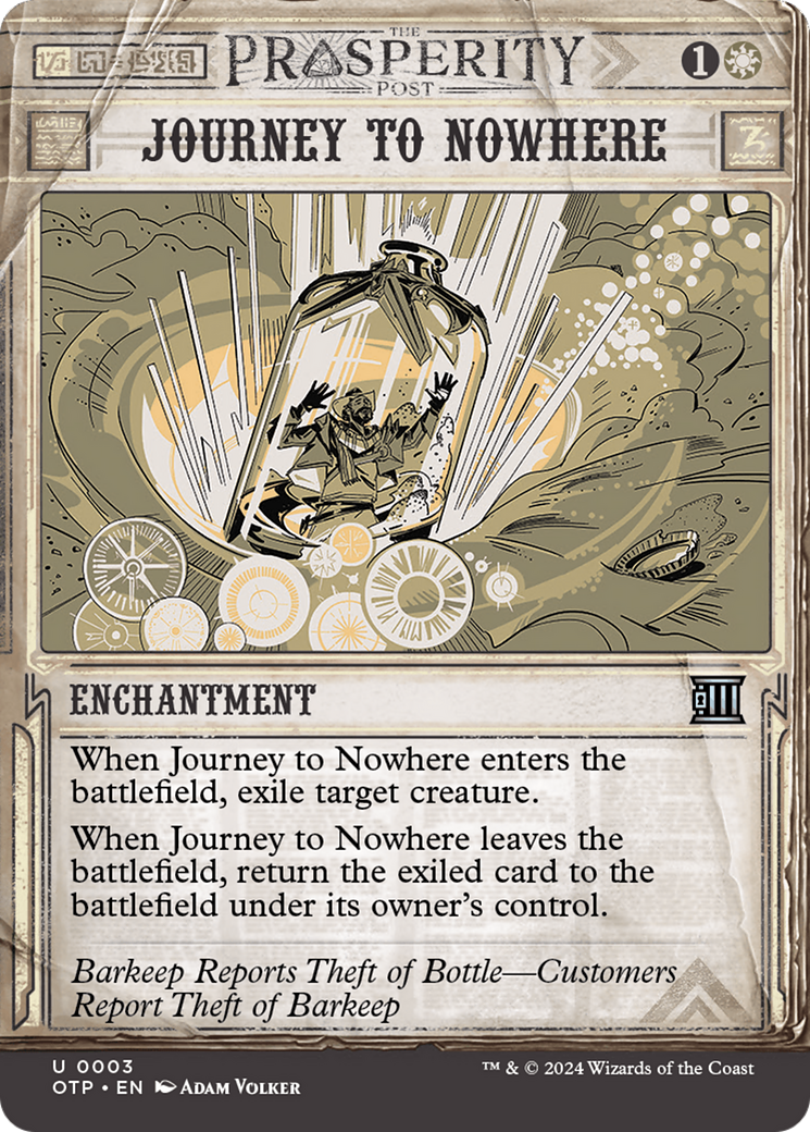 Journey to Nowhere (OTP-003) (Showcase) (Borderless) (Foil)