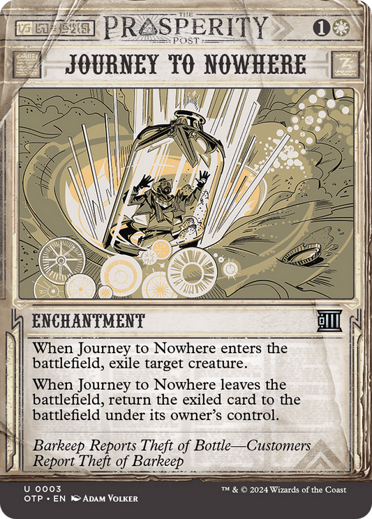 Journey to Nowhere (OTP-003) (Showcase) (Borderless) (Foil)