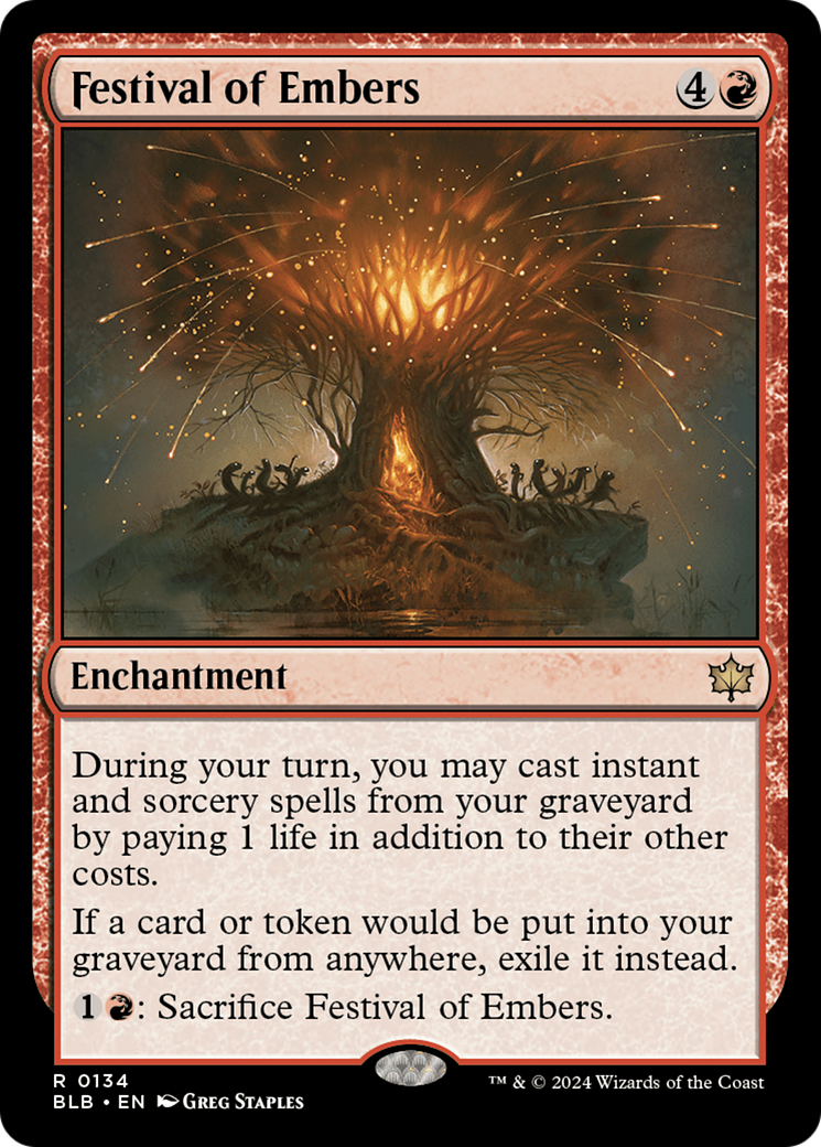 Festival of Embers (BLB-134) (Foil)