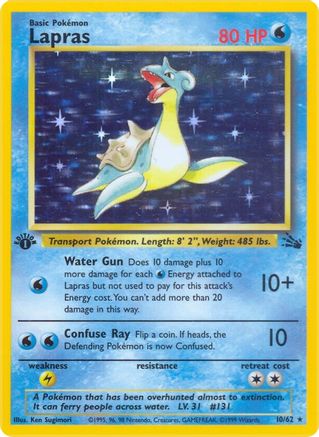 Lapras (10) (FO-010) (Unlimited Holofoil)