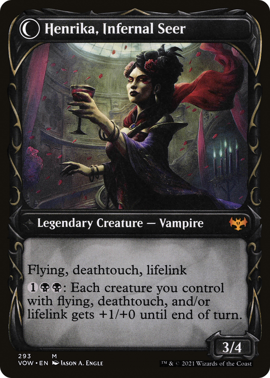 Henrika Domnathi // Henrika, Infernal Seer (VOW-293) (Showcase) (Foil)