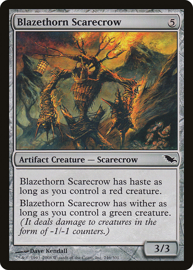 Blazethorn Scarecrow (SHM-246) (Foil)