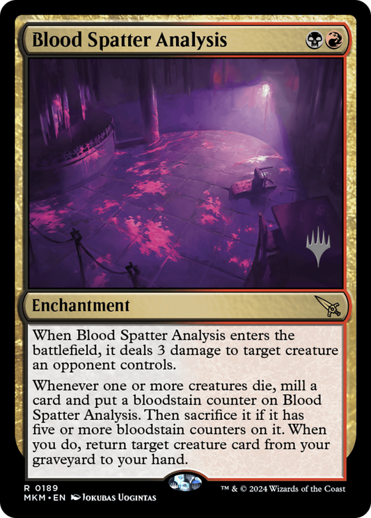 Blood Spatter Analysis (PPMKM-189P) (Foil)