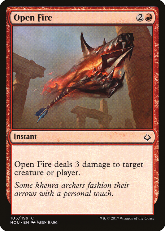 Open Fire (HOU-105) (Foil)