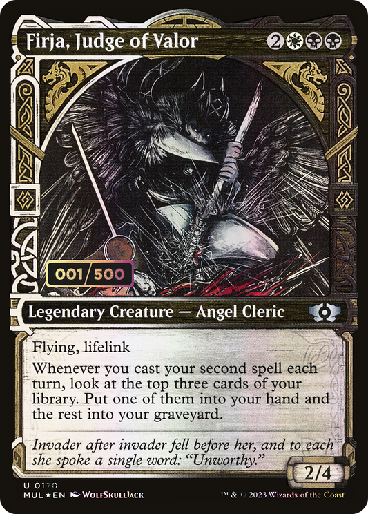Firja, Judge of Valor (MUL-170Z) (Showcase) (Foil) (Serialized)