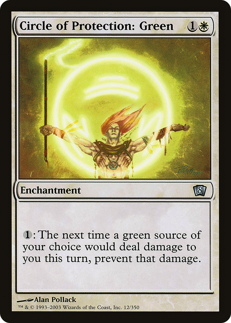 Circle of Protection: Green (8ED-12★) (Foil)