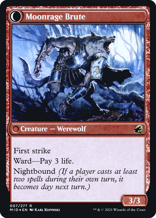 Brutal Cathar // Moonrage Brute (PRE-07S) (Foil)