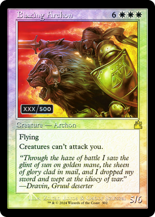 Blazing Archon (RVR-302Z) (Foil) (Serialized)