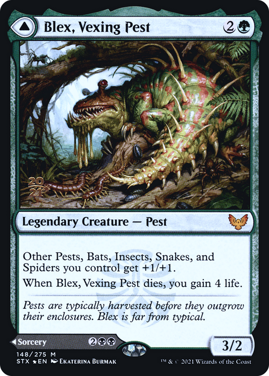 Blex, Vexing Pest // Search for Blex (PRE-148S) (Foil)