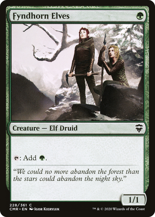 Fyndhorn Elves (CMR-228) (Foil)