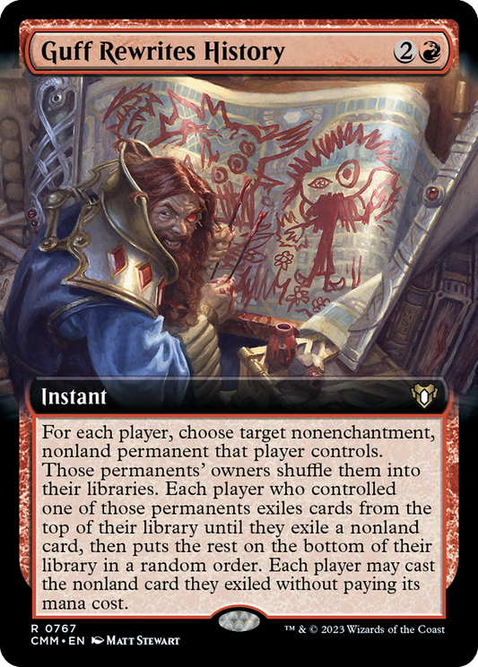 Guff Rewrites History (CMM-767) (Extended Art) (Foil)