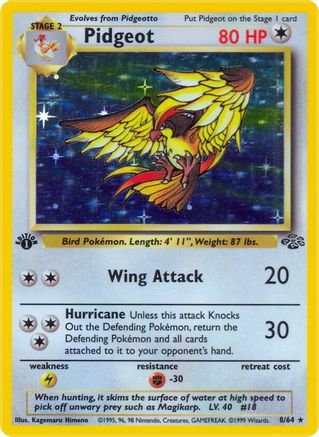 Pidgeot (8) (JU-008) (Unlimited Holofoil)