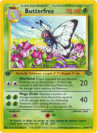 Butterfree (JU-033) (1st Edition)