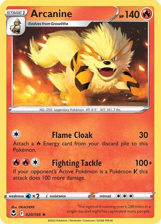 Arcanine (SIT-020) (Reverse Holofoil)