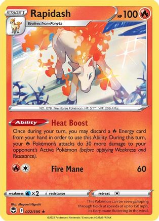 Rapidash (SIT-022) (Reverse Holofoil)
