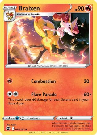 Braixen (SIT-026) (Reverse Holofoil)