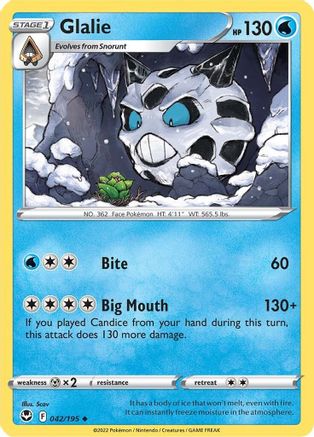 Glalie (SIT-042) (Reverse Holofoil)