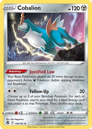 Cobalion (SIT-126) (Reverse Holofoil)