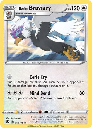 Hisuian Braviary (SIT-149) (Reverse Holofoil)