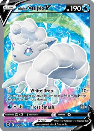 Alolan Vulpix V (Full Art) (SIT-173) (Holofoil)