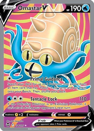 Omastar V (Full Art) (SIT-174) (Holofoil)