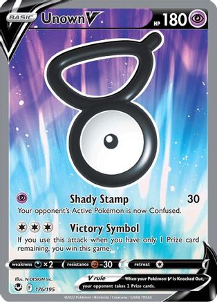 Unown V (Full Art) (SIT-176) (Holofoil)