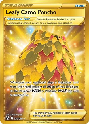 Leafy Camo Poncho (Secret) (SIT-214) (Holofoil)
