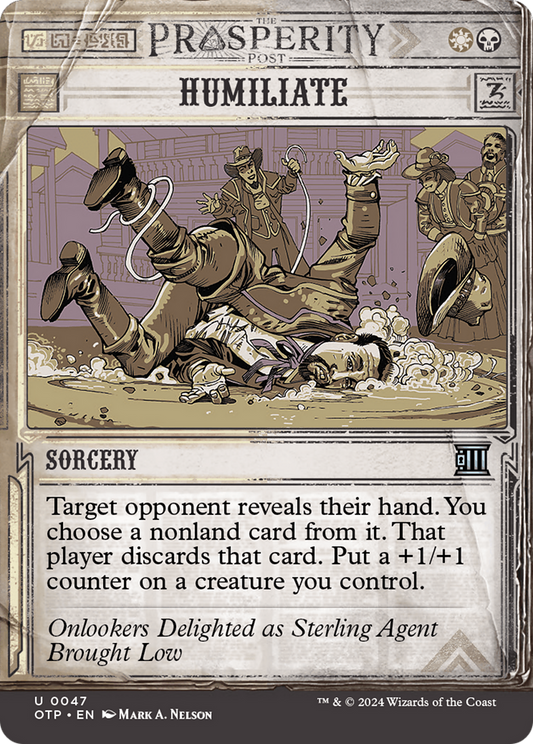 Humiliate (OTP-047) (Showcase) (Borderless) (Foil)