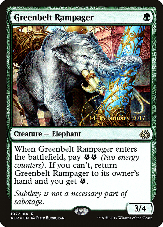 Greenbelt Rampager (PRE-107S) (Foil)