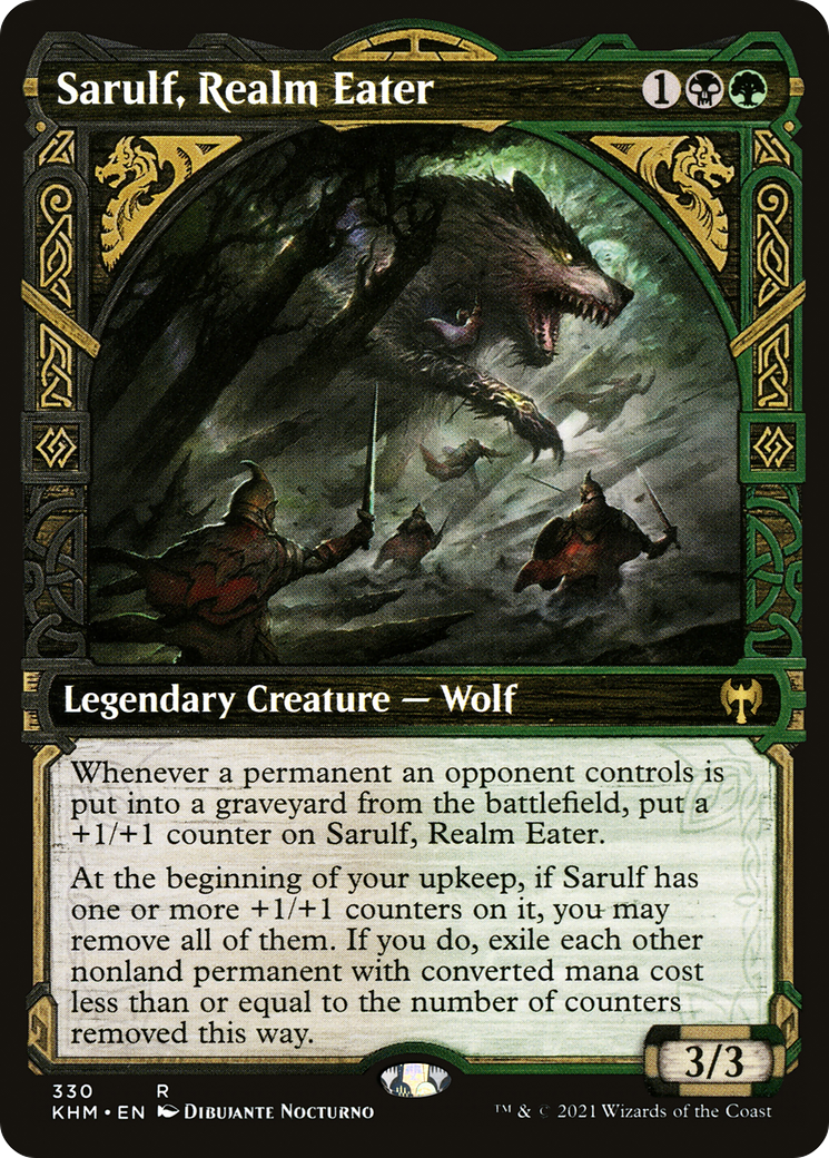 Sarulf, Realm Eater (KHM-330) (Showcase) (Foil)