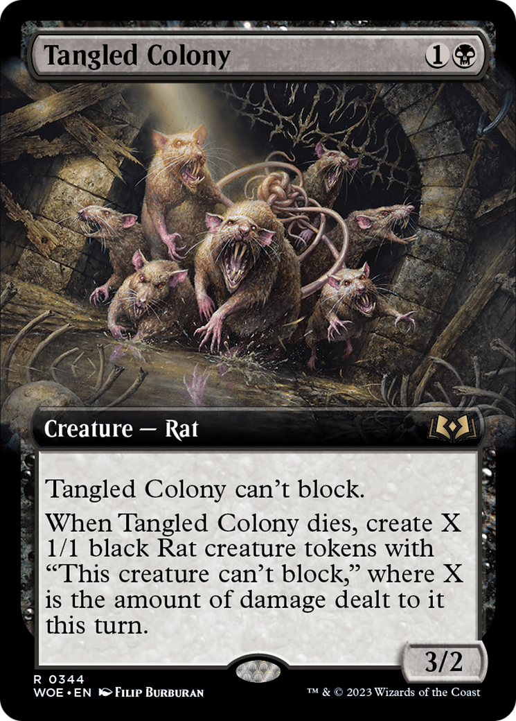 Tangled Colony (WOE-344) (Extended Art) (Foil)