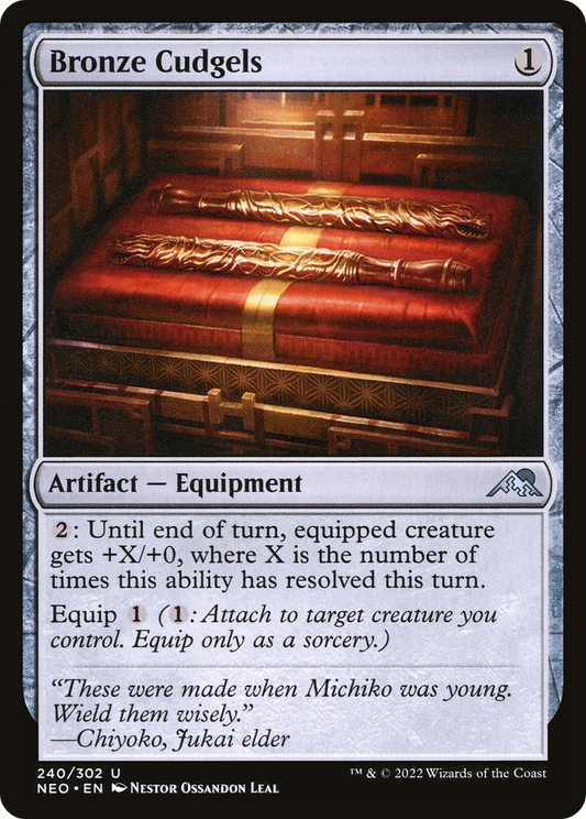 Bronze Cudgels (NEO-240) (Foil)