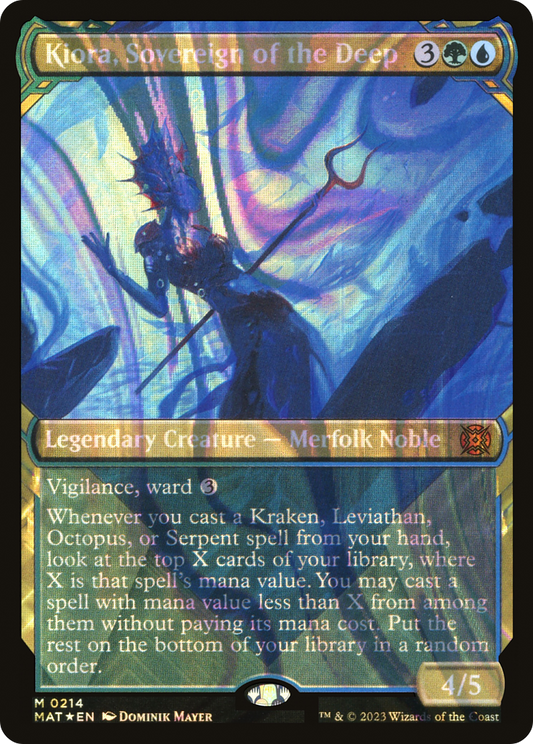 Kiora, Sovereign of the Deep (MAT-214) (Showcase) (Halo) (Foil)