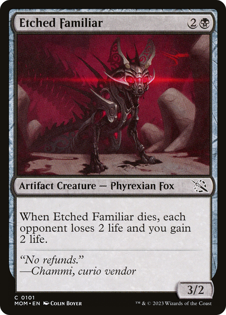 Etched Familiar (MOM-101) (Foil)