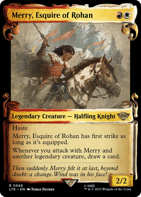 Merry, Esquire of Rohan (LTR-666) (Showcase) (Scroll) (Foil)