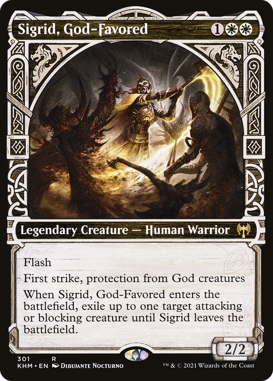Sigrid, God-Favored (KHM-301) (Showcase) (Foil)