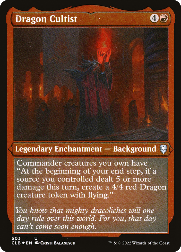 Dragon Cultist (CLB-503) (Etched Foil)