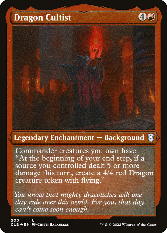 Dragon Cultist (CLB-503) (Etched Foil)